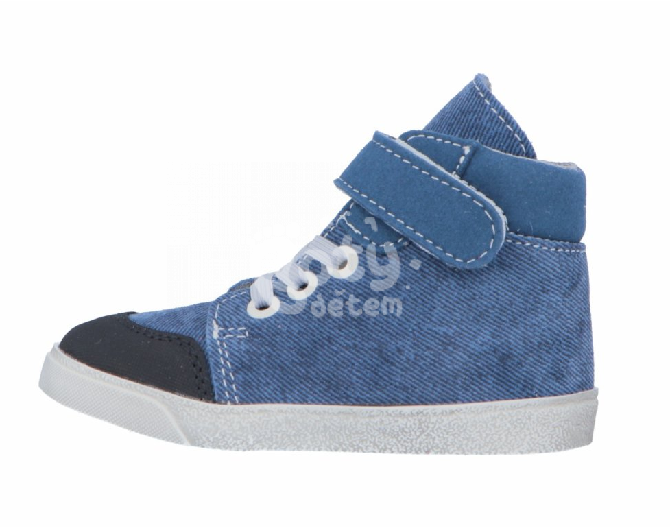 Jonap kožené boty 050 SV modrá riflová