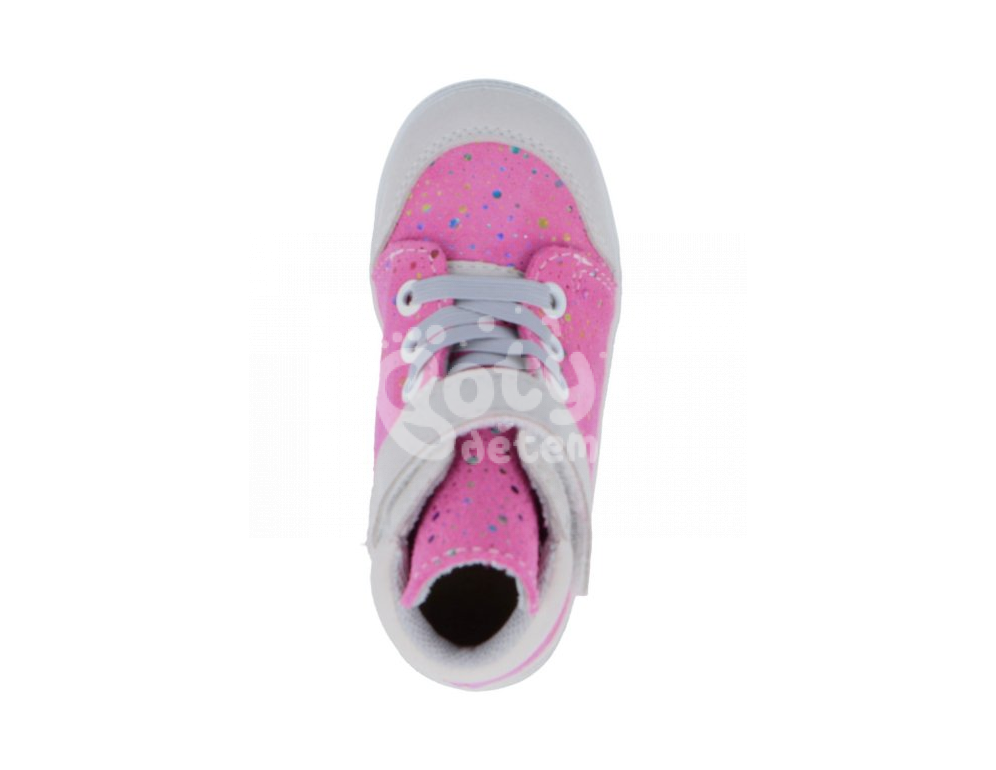 Jonap kožené boty 028 SV růžová bublina