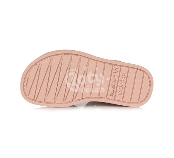 Kožené Barefoot sandálky D.D.step G076-382B Pink