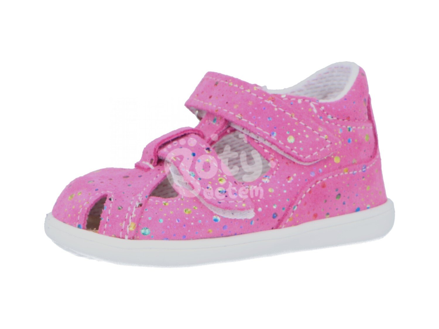 Jonap kožené sandálky 041 S růžová bublina