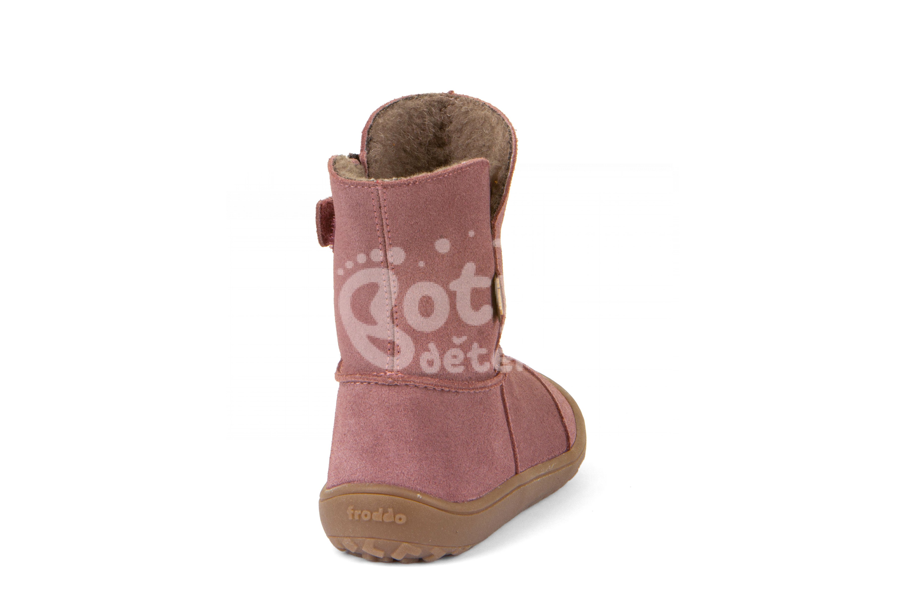 Zimní Froddo barefoot kozačky G3160207 Pink