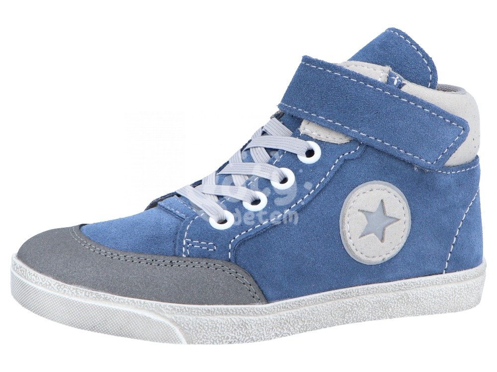 Jonap kožené boty 028 SV modrá hvězda