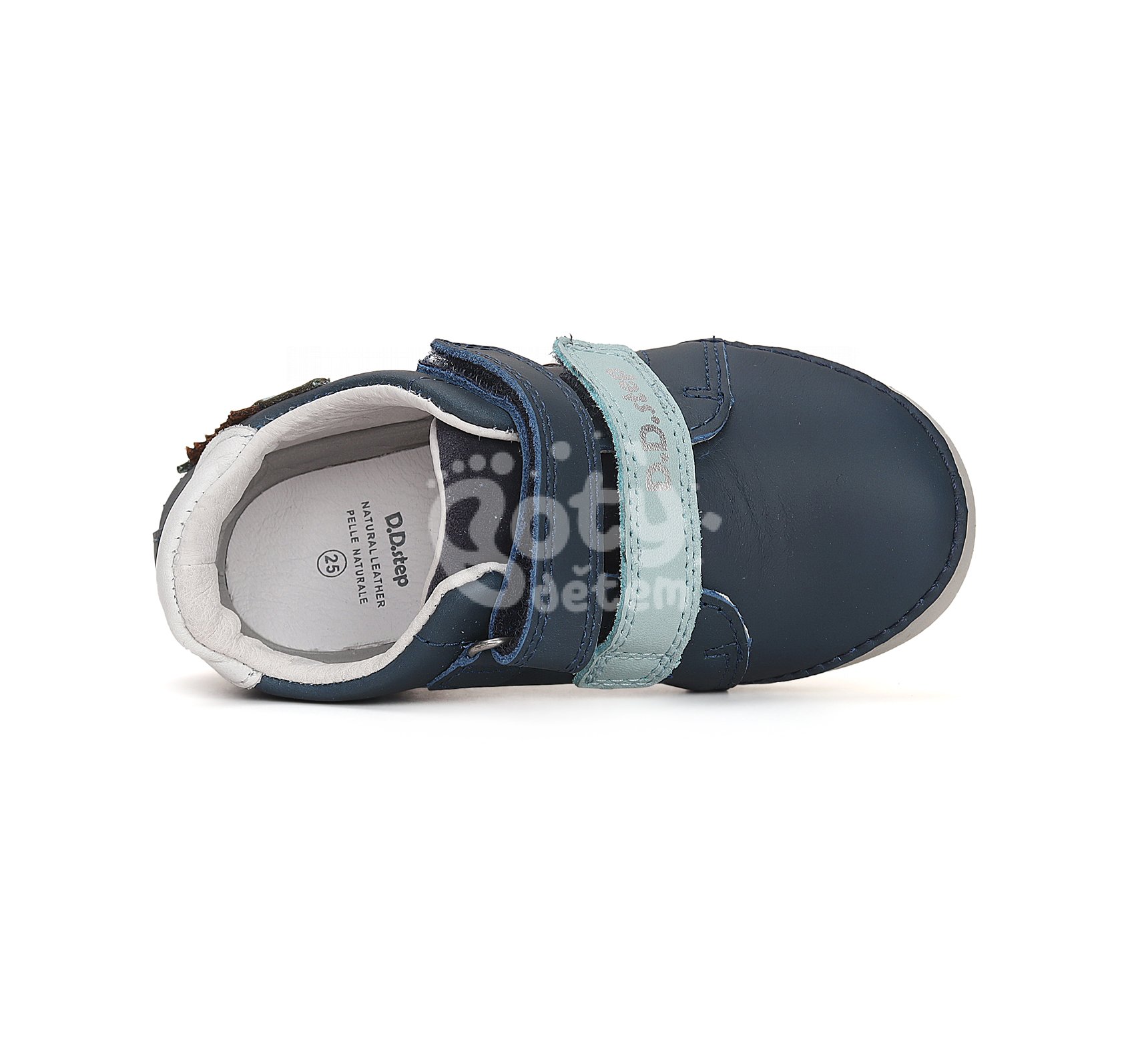 Svítící kožené boty D.D.step S050-41140A Bermuda Blue