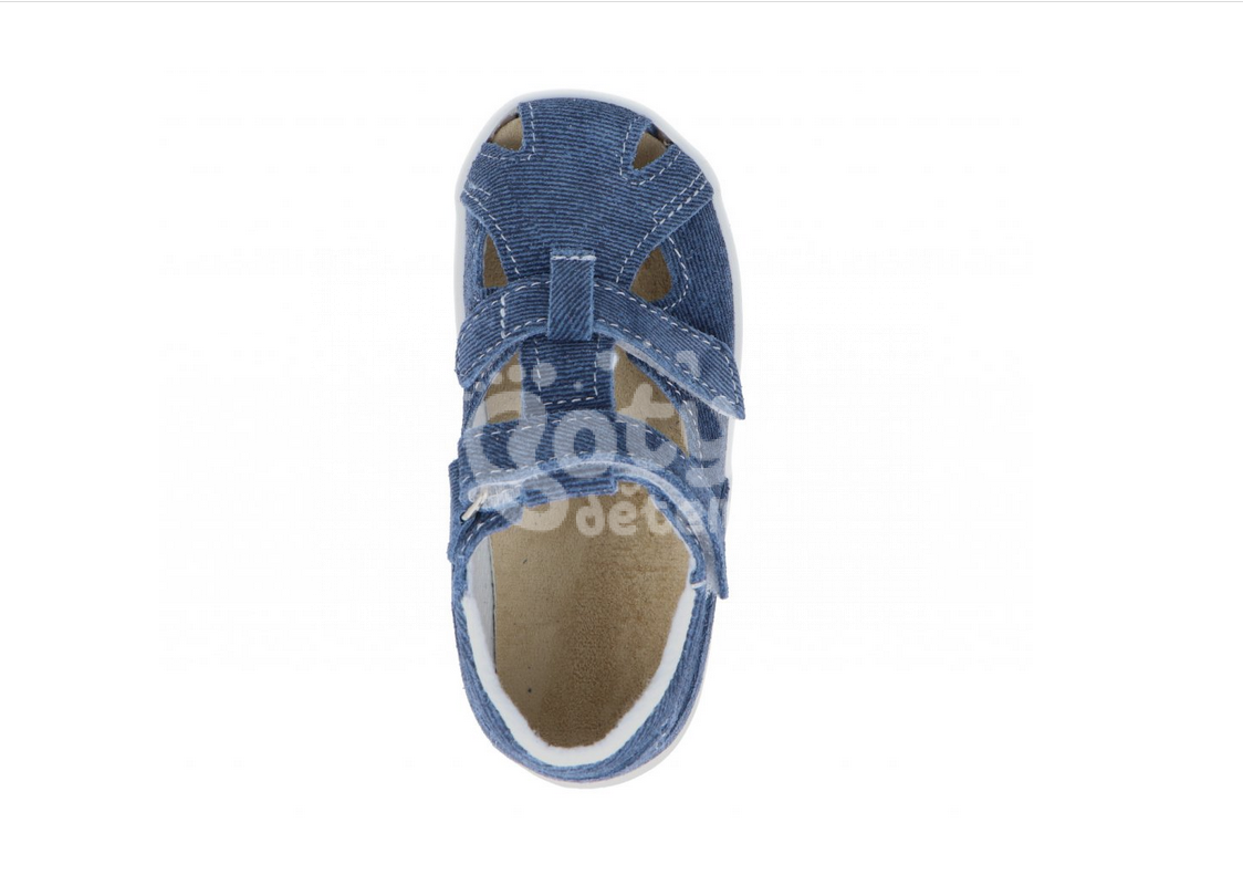 Jonap kožené sandálky 041 S modrá riflová