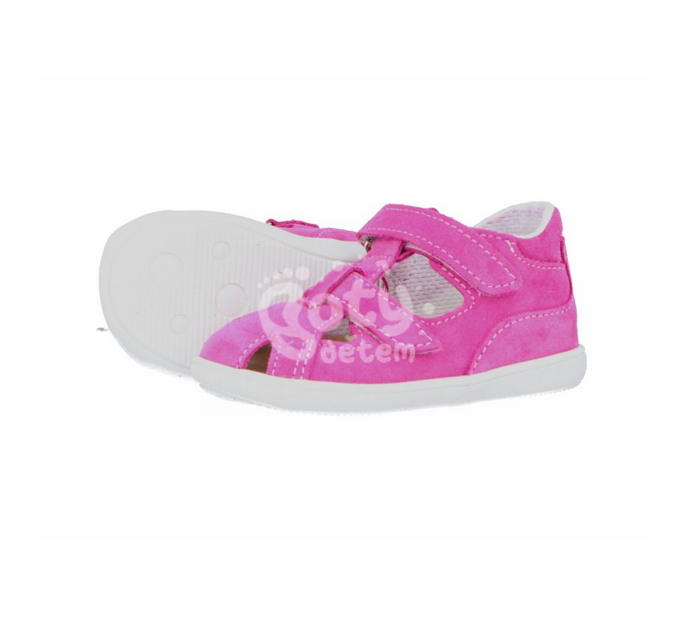Jonap kožené sandálky 041 S růžová