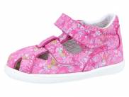 Jonap kožené sandálky 041 S růžová motýlci